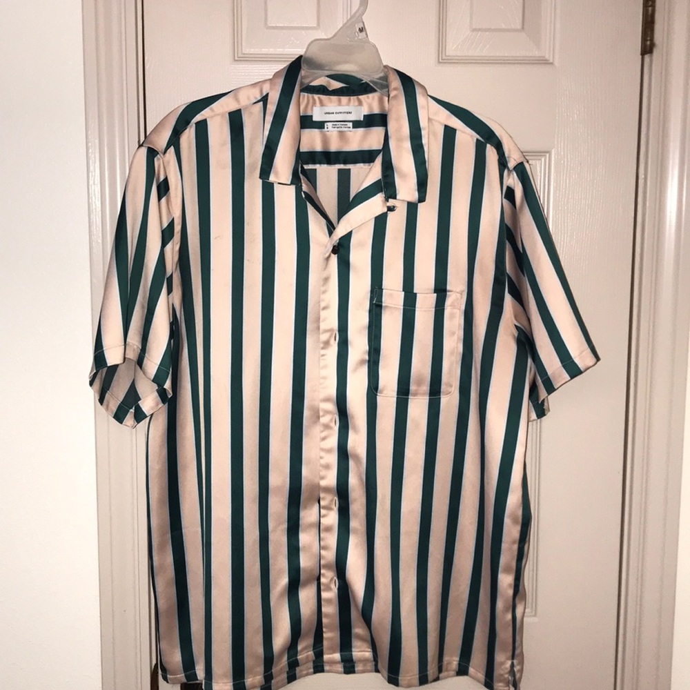 Vintage Urban Outfitters silk striped button up